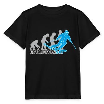 evolution ski, Skilaufen, Skifahren, Skipiste - Stanley/Stella Kinder T-Shirt MINI CREATOR  - Schwarz - Vorne - Mikhail (115cm)