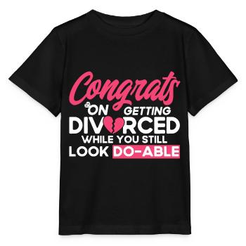 Divorce Divorcé Don divorcé - T-shirt bio MINI CREATOR Stanley/Stella Enfant - noir - Devant - Mikhail (115cm)