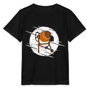 Cement Mixer - Stanley/Stella MINI CREATOR Kids’ T-Shirt - black - Front - Mikhail (115cm)