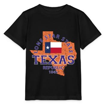 Texas - Stanley/Stella Kinder T-Shirt MINI CREATOR  - Schwarz - Vorne - Mikhail (115cm)