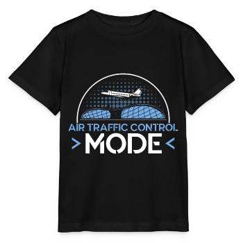 Luftverkehrskontrolle Flughafen Geschenk - Stanley/Stella Kinder T-Shirt MINI CREATOR  - Schwarz - Vorne - Mikhail (115cm)