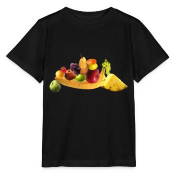Balanced fruit - Stanley/Stella MINI CREATOR Kids’ T-Shirt - black - Front - Mikhail (115cm)