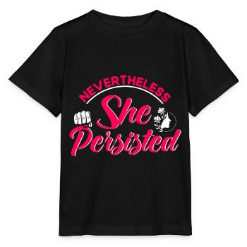 Rechte der Frauen Feministisch Ermächtigung Gesche - Stanley/Stella Kinder T-Shirt MINI CREATOR  - Schwarz - Vorne - Mikhail (115cm)