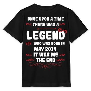 Il était une fois une légende. Mai 2014 Anniversaire - T-shirt bio MINI CREATOR Stanley/Stella Enfant - noir - Devant - Mikhail (115cm)