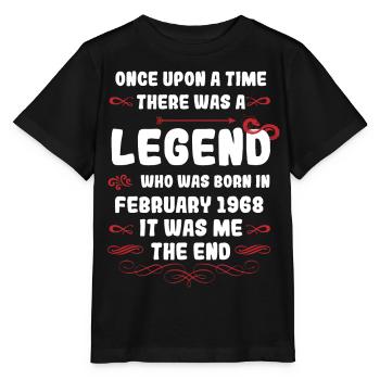 Il était une fois une légende. Février 1968 Naissance - T-shirt bio MINI CREATOR Stanley/Stella Enfant - noir - Devant - Mikhail (115cm)