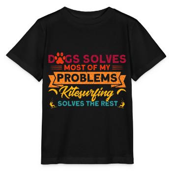 Kiteboarder Kitesurfer Kiten Kiteboard Geschenk - Stanley/Stella Kinder T-Shirt MINI CREATOR  - Schwarz - Vorne - Mikhail (115cm)