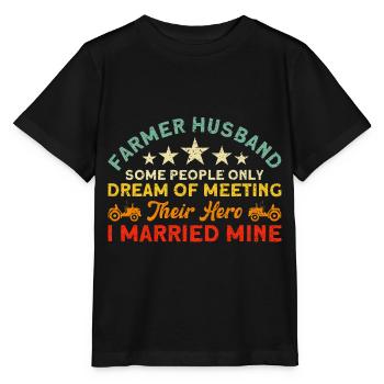 Landwirtschaft Viehzüchter Bauernhof Geschenk - Stanley/Stella Kinder T-Shirt MINI CREATOR  - Schwarz - Vorne - Mikhail (115cm)