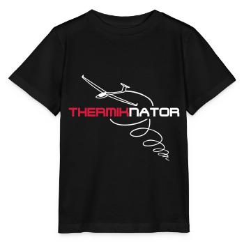 thermiknator planeur drôle planeur pilote - T-shirt bio MINI CREATOR Stanley/Stella Enfant - noir - Devant - Mikhail (115cm)