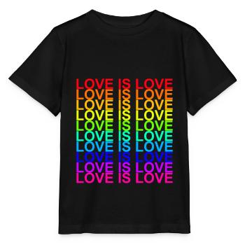 LOVE IS LOVE - T-shirt bio MINI CREATOR Stanley/Stella Enfant - noir - Devant - Mikhail (115cm)