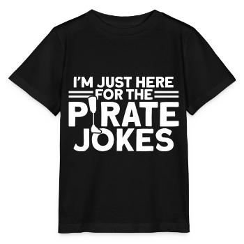 Für die Piratenwitze Amputierte Geschenk - Stanley/Stella Kinder T-Shirt MINI CREATOR  - Schwarz - Vorne - Mikhail (115cm)