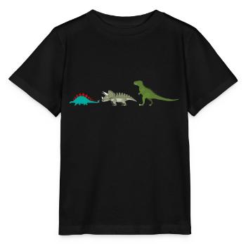 T-shirt child body baby dinosaur - Stanley/Stella MINI CREATOR Kids’ T-Shirt - black - Front - Mikhail (115cm)