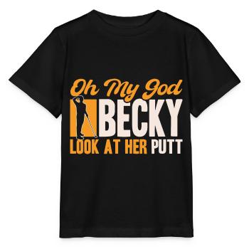 Golfeur Golfeur Cadeau Golfeur - T-shirt bio MINI CREATOR Stanley/Stella Enfant - noir - Devant - Mikhail (115cm)