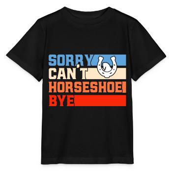Horseshoe Throwing Game Horseshoe Throwing Horseshoe Throwing - Stanley/Stella MINI CREATOR Kids’ T-Shirt - black - Front - Mikhail (115cm)