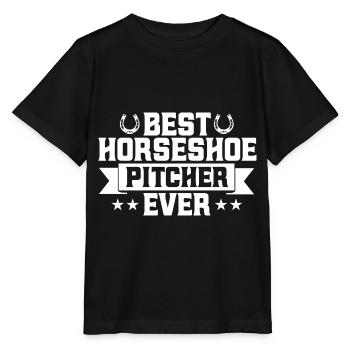 Horseshoe Throwing Horseshoe Throwing Horseshoe Throwing Game - Stanley/Stella MINI CREATOR Kids’ T-Shirt - black - Front - Mikhail (115cm)
