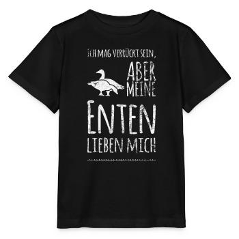 Lustiger Spruch Enten Geflügel Stockente - Stanley/Stella Kinder T-Shirt MINI CREATOR  - Schwarz - Vorne - Mikhail (115cm)