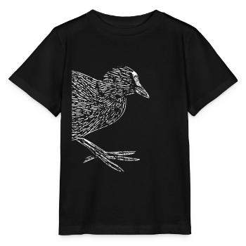 Quail Coot Water Bird Chicken Bird Gift - Stanley/Stella MINI CREATOR Kids’ T-Shirt - black - Front - Mikhail (115cm)