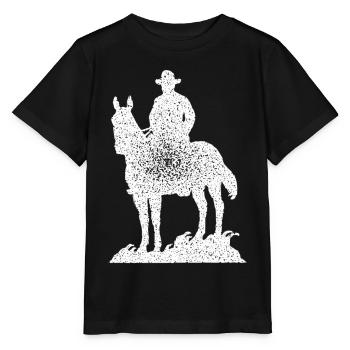 Cowboy - Stanley/Stella Kinder T-Shirt MINI CREATOR  - Schwarz - Vorne - Mikhail (115cm)