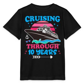Kreuzfahrt durch den 10. Hochzeitstag - Stanley/Stella Kinder T-Shirt MINI CREATOR  - Schwarz - Vorne - Mikhail (115cm)
