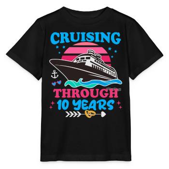 Kreuzfahrt durch den 10. Hochzeitstag - Stanley/Stella Kinder T-Shirt MINI CREATOR  - Schwarz - Vorne - Mikhail (115cm)