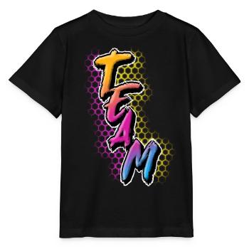 Team - Stanley/Stella Kinder T-Shirt MINI CREATOR  - Schwarz - Vorne - Mikhail (115cm)