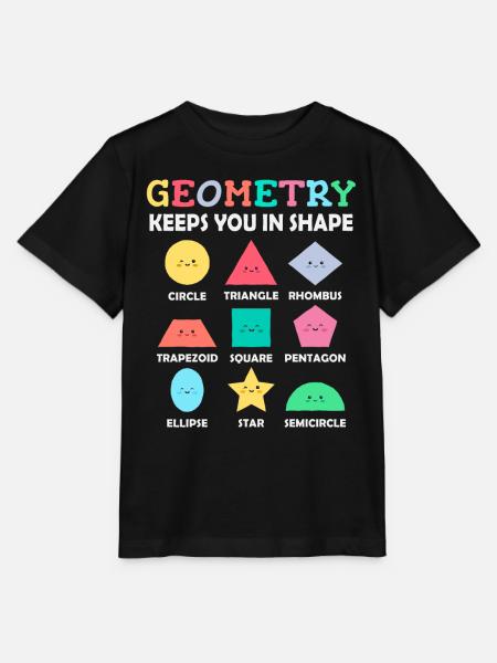 Geometrische Formen mit positiven Sprüchen - Stanley/Stella Kinder T-Shirt MINI CREATOR  - Schwarz