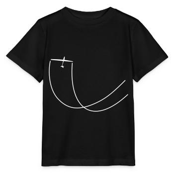 Aerobatic pilot fly glider plane - Stanley/Stella MINI CREATOR Kids’ T-Shirt - black - Front - Mikhail (115cm)