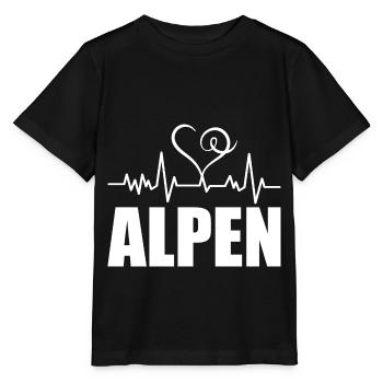 Heartbeat Alpen - Stanley/Stella Kinder T-Shirt MINI CREATOR  - Schwarz - Vorne - Mikhail (115cm)