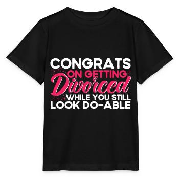 Divorce Divorcé Don divorcé - T-shirt bio MINI CREATOR Stanley/Stella Enfant - noir - Devant - Mikhail (115cm)