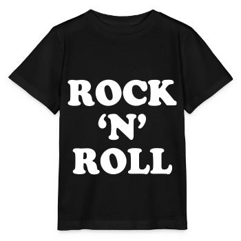 ROCK N ROLL Rock and Roll Rocker - T-shirt bio MINI CREATOR Stanley/Stella Enfant - noir - Devant - Mikhail (115cm)