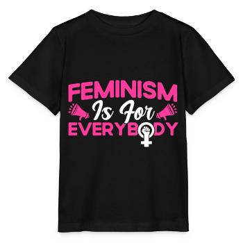 Rechte der Frauen Feministisch Ermächtigung Gesche - Stanley/Stella Kinder T-Shirt MINI CREATOR  - Schwarz - Vorne - Mikhail (115cm)