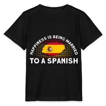 Drapeau espagnol Cadeau racines espagnoles - T-shirt bio MINI CREATOR Stanley/Stella Enfant - noir - Devant - Mikhail (115cm)