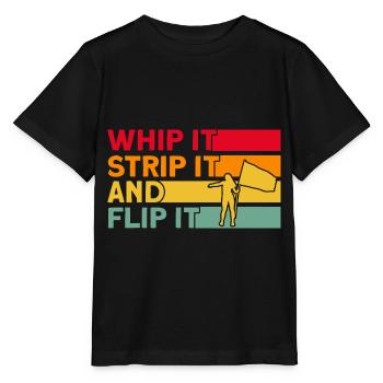 Whip it, take it off and throw it Flagguard G - Stanley/Stella MINI CREATOR Kids’ T-Shirt - black - Front - Mikhail (115cm)