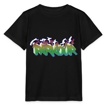 Parkour Freerunning Traceur - Stanley/Stella MINI CREATOR Kids’ T-Shirt - black - Front - Mikhail (115cm)