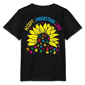 Bewusstsein für Autismus - Stanley/Stella Kinder T-Shirt MINI CREATOR  - Schwarz - Vorne - Mikhail (115cm)