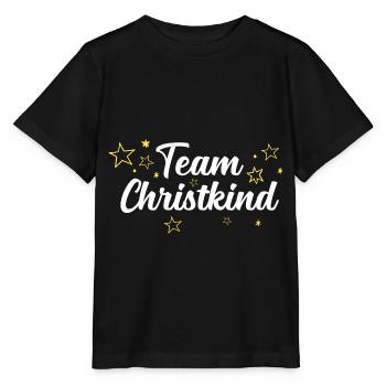 Team Christkind - Stanley/Stella Kinder T-Shirt MINI CREATOR  - Schwarz - Vorne - Mikhail (115cm)