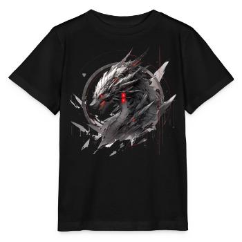 Mecha Tier Tiger Wolf Fuchs Pferd Cyborg - Stanley/Stella Kinder T-Shirt MINI CREATOR  - Schwarz - Vorne - Mikhail (115cm)