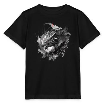 Mecha Tier Tiger Wolf Fuchs Pferd Cyborg - Stanley/Stella Kinder T-Shirt MINI CREATOR  - Schwarz - Vorne - Mikhail (115cm)