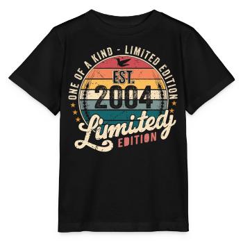 Geburtstagsgeschenk 2004 Jahrgang 2004 Retro 2004 - Stanley/Stella Kinder T-Shirt MINI CREATOR  - Schwarz - Vorne - Mikhail (115cm)