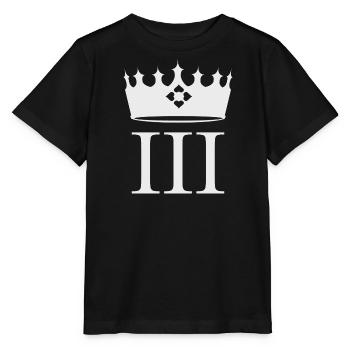 King Charles Krone - Stanley/Stella Kinder T-Shirt MINI CREATOR  - Schwarz - Vorne - Mikhail (115cm)