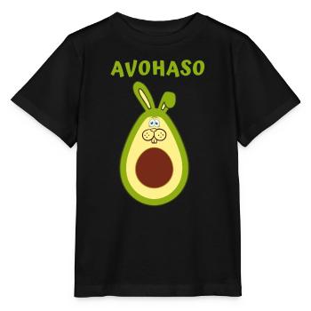 Avocado Lachalarm Cartoonaufdruck - Stanley/Stella Kinder T-Shirt MINI CREATOR  - Schwarz - Vorne - Mikhail (115cm)