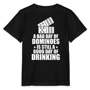 Domino Spiel Design - Stanley/Stella Kinder T-Shirt MINI CREATOR  - Schwarz - Vorne - Mikhail (115cm)