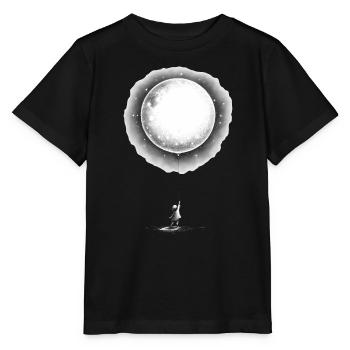 Child with Moon Balloon - Stanley/Stella MINI CREATOR Kids’ T-Shirt - black - Front - Mikhail (115cm)
