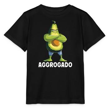 Avocat Aggrocado Vegan Food Végétarien Biologique - T-shirt bio MINI CREATOR Stanley/Stella Enfant - noir - Devant - Mikhail (115cm)