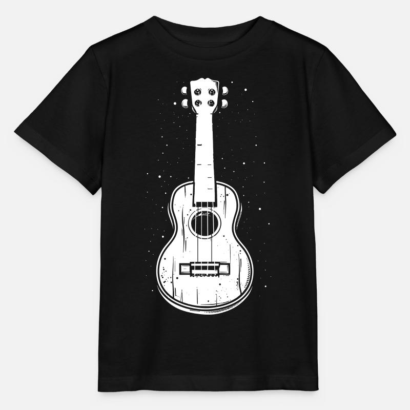 Ukulele Zeichnung - Stanley/Stella Kinder T-Shirt MINI CREATOR  - Schwarz