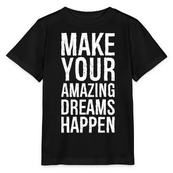 Réalisez vos rêves incroyables - T-shirt bio MINI CREATOR Stanley/Stella Enfant - noir - Devant - Mikhail (115cm)