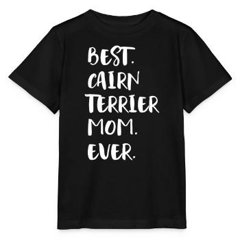 Cairn Terrier - T-shirt bio MINI CREATOR Stanley/Stella Enfant - noir - Devant - Mikhail (115cm)