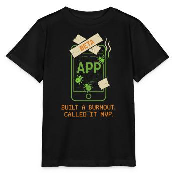 Startup-gründer Survivor Burnout Recover - Stanley/Stella Kinder T-Shirt MINI CREATOR  - Schwarz - Vorne - Mikhail (115cm)