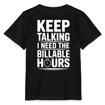 Reden Sie weiter, ich brauche die abrechenbaren Stunden - Stanley/Stella Kinder T-Shirt MINI CREATOR  - Schwarz - Vorne - Mikhail (115cm)