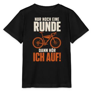 Nur Noch Eine Runde Fahrrad - Stanley/Stella Kinder T-Shirt MINI CREATOR  - Schwarz - Vorne - Mikhail (115cm)