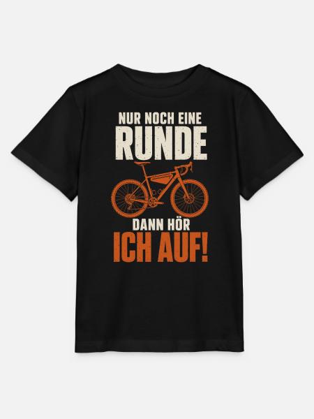 Nur Noch Eine Runde Fahrrad - Stanley/Stella Kinder T-Shirt MINI CREATOR - Schwarz